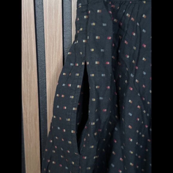 Fossil Fit & Flare Dress US 2 / XS Womens Black Sleeveless Geometric Pockets - Picture 7 of 9